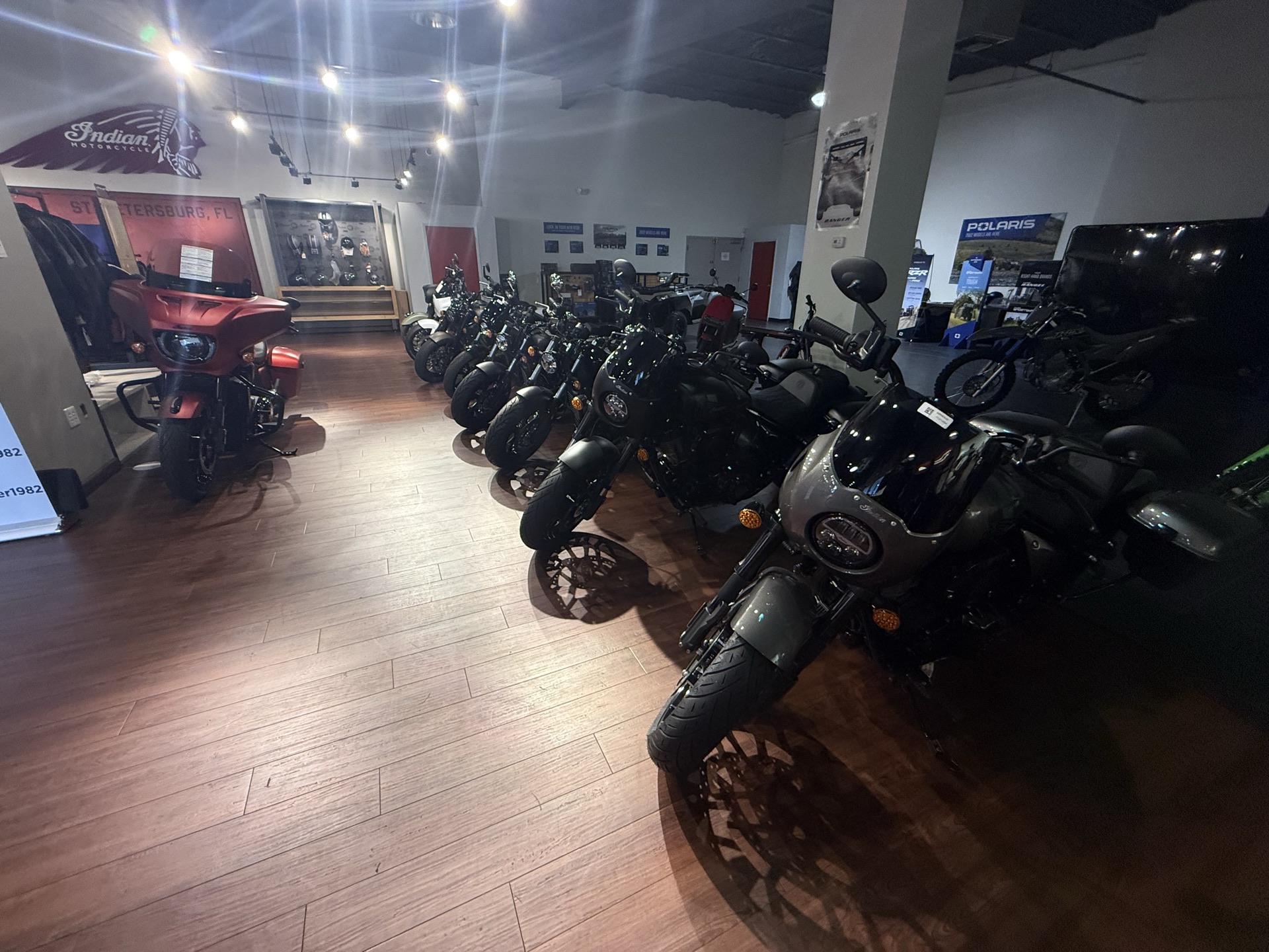 Indian Motorcycle showroom at iMotorsports
